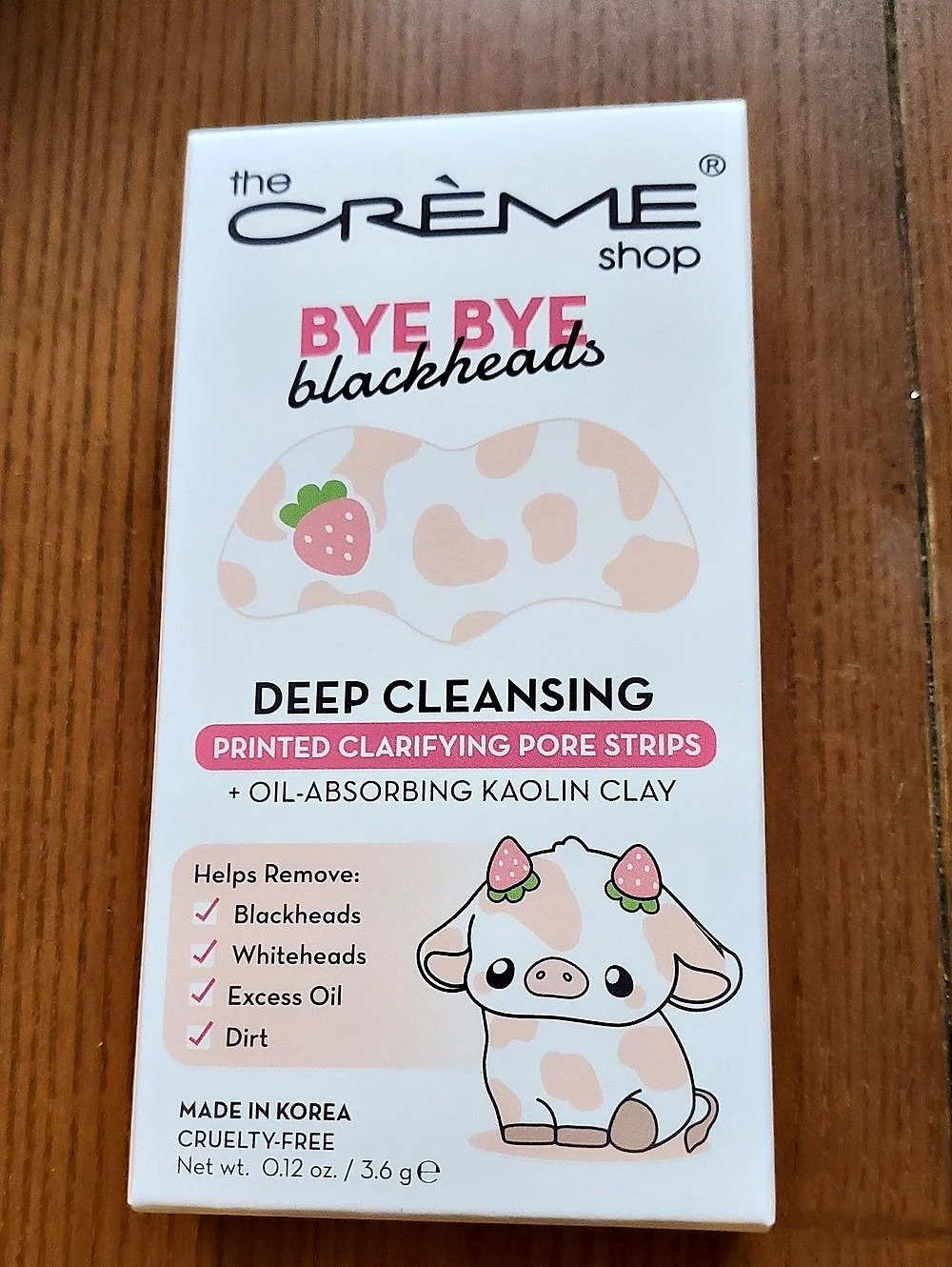 the CREME shop Bye Blackheads Deep Cleansing Printed Clarifying Pore Strips Pore